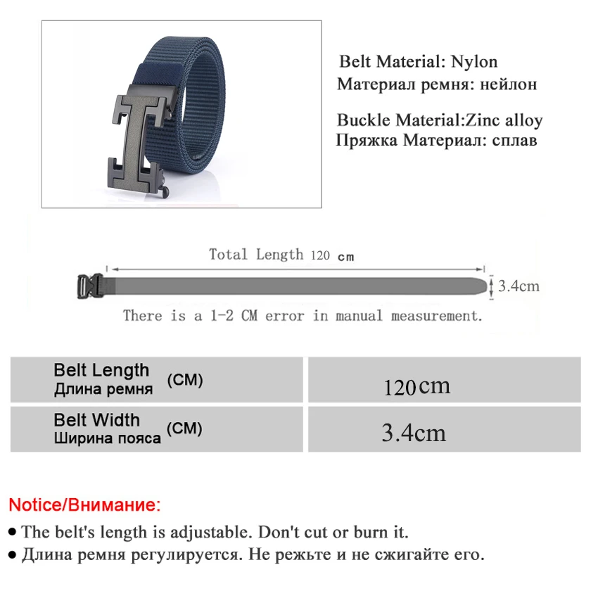 AWMN New 2021 Fashion Men's Belt Letter Metal Automatic Buckle Belts Top Quality Business Style Male Trousers Belt Nylon Strap
AWMN New 2021 Fashion Men's Belt Letter Metal Automatic Buckle Belts Top Quality Business Style Male Trousers Belt Nylon Strap