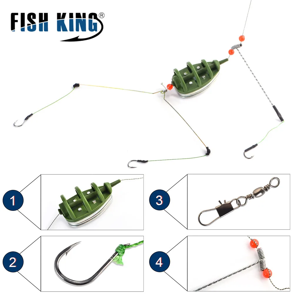 FISH KING 50-80g Feeder Holder Fishing Accessory With Lead Bait Cage Inline Method Hook Lure For Fishing Tackle
FISH KING 50-80g Feeder Holder Fishing Accessory With Lead Bait Cage Inline Method Hook Lure For Fishing Tackle