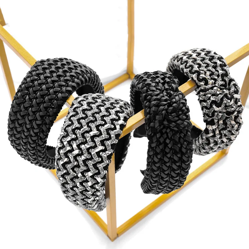 Wholesale women PU weave headband girl's knot headwear lady's hair accessories ins elegant hairbands
Wholesale women PU weave headband girl's knot headwear lady's hair accessories ins elegant hairbands
