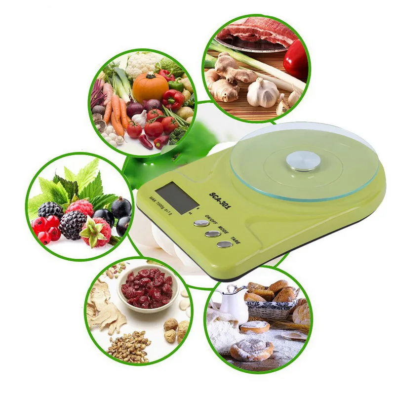 LCD Display Baking Scale High Precision Food Scale Digital Kitchen Scale With Glass Weighing Platform 7000g/1g 170*240*50mm
LCD Display Baking Scale High Precision Food Scale Digital Kitchen Scale With Glass Weighing Platform 7000g/1g 170*240*50mm