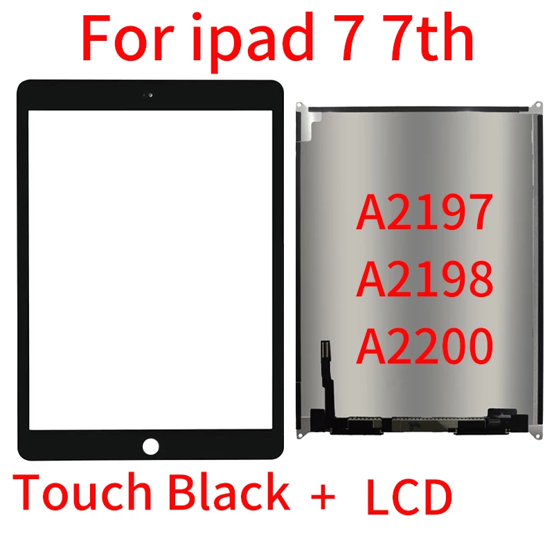 100% Tested for iPad 7 7th Display and Touch Screen Digitizer Panel A2197 A2198 A2200 Assembly Replacement
100% Tested for iPad 7 7th Display and Touch Screen Digitizer Panel A2197 A2198 A2200 Assembly Replacement
