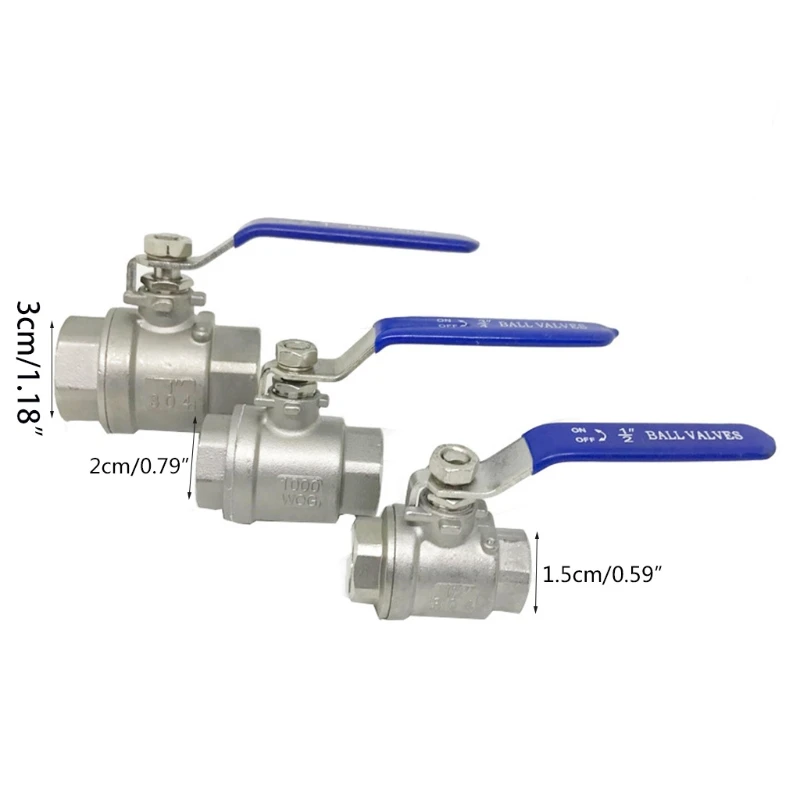 304 1/2" 3/4"1" 2P two-piece stainless steel controller full-bore ball controller with vinyl handle threaded controller 
304 1/2" 3/4"1" 2P two-piece stainless steel controller full-bore ball controller with vinyl handle threaded controller