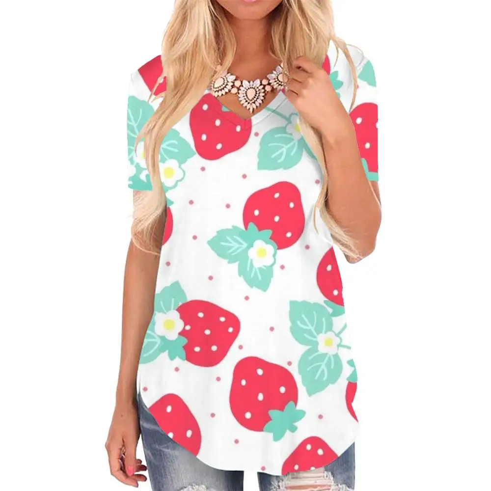 Giyu Brand Strawberry T Shirt Women Flower Shirt Print Lovely V-neck Tshirt Harajuku T-shirts 3d Womens Clothing Hip hop Cool
Giyu Brand Strawberry T Shirt Women Flower Shirt Print Lovely V-neck Tshirt Harajuku T-shirts 3d Womens Clothing Hip hop Cool