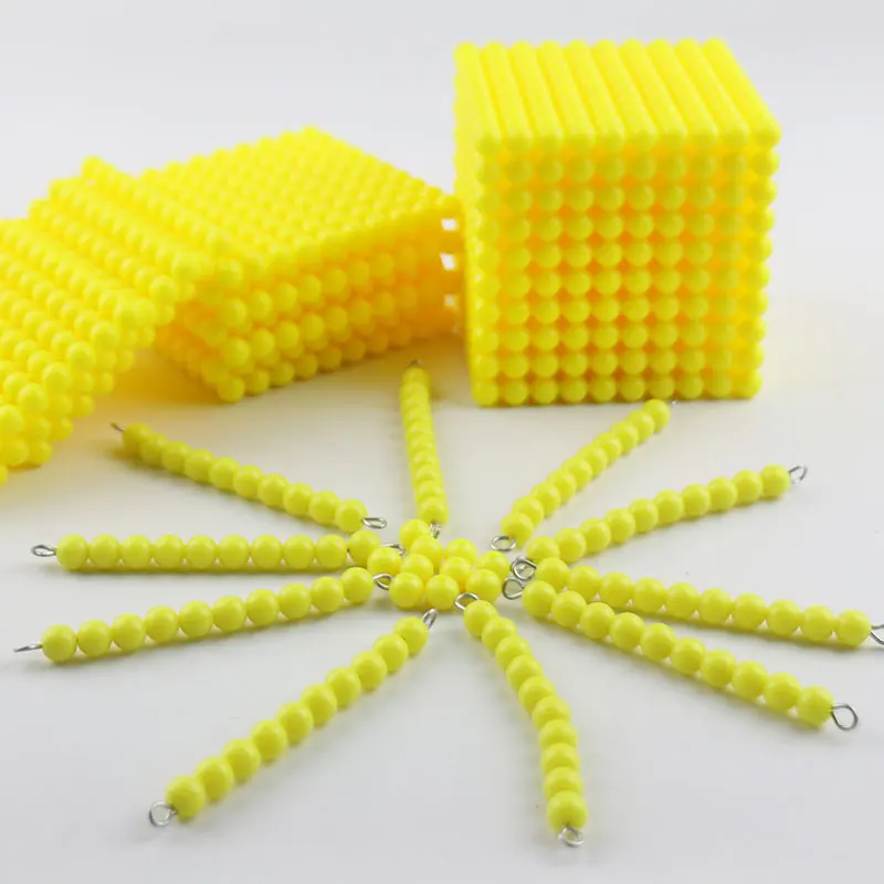 Монтессори Matematica beads десятичная система банк игра дошкольник игрушки подсчет