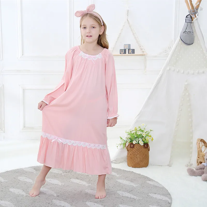 New Long-sleeved Girls Long Palace Princess Nightdress 2021 Spring Autumn Children's Pajamas Home Service Outside Lace Dress
New Long-sleeved Girls Long Palace Princess Nightdress 2021 Spring Autumn Children's Pajamas Home Service Outside Lace Dress