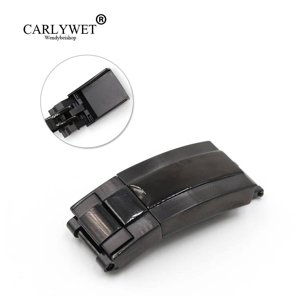 CARLYWET 16mm* 9mm 316L Steel Black Polished Stainless Watch Band Buckle Deployment Clasp For Rolex Bracelet Strap Belt
CARLYWET 16mm* 9mm 316L Steel Black Polished Stainless Watch Band Buckle Deployment Clasp For Rolex Bracelet Strap Belt