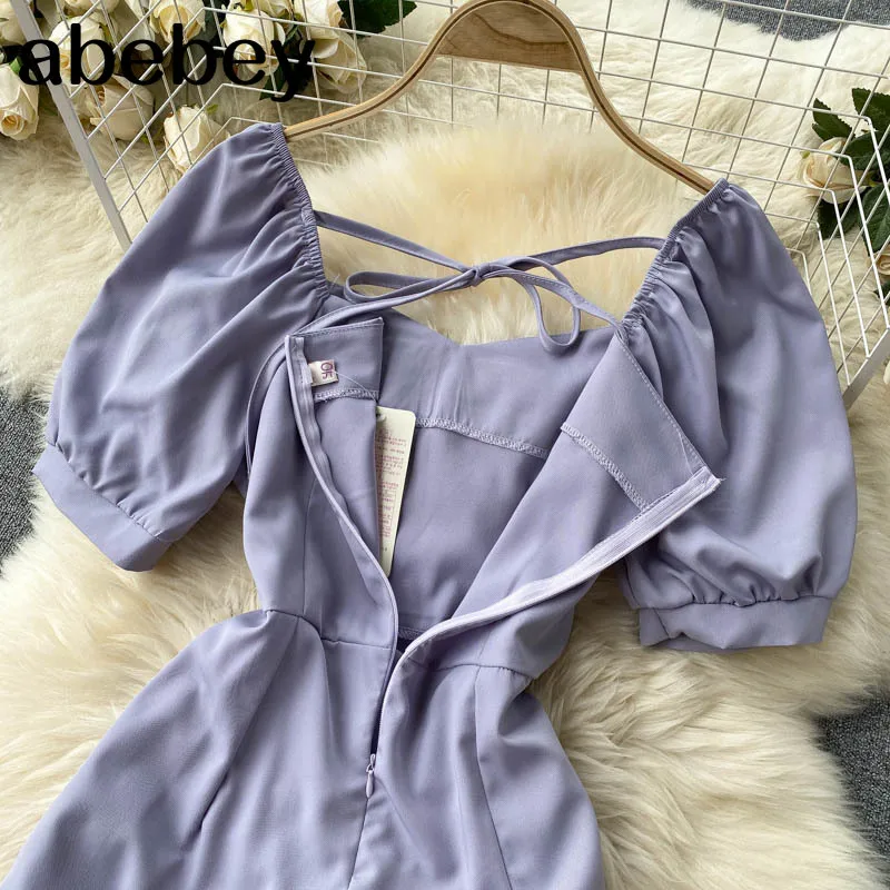 Women Drawstring Ruched Dress French Retro Square Collar Puff Sleeve Slim Dresses Summer Korean Streetwear Short Dress
Women Drawstring Ruched Dress French Retro Square Collar Puff Sleeve Slim Dresses Summer Korean Streetwear Short Dress