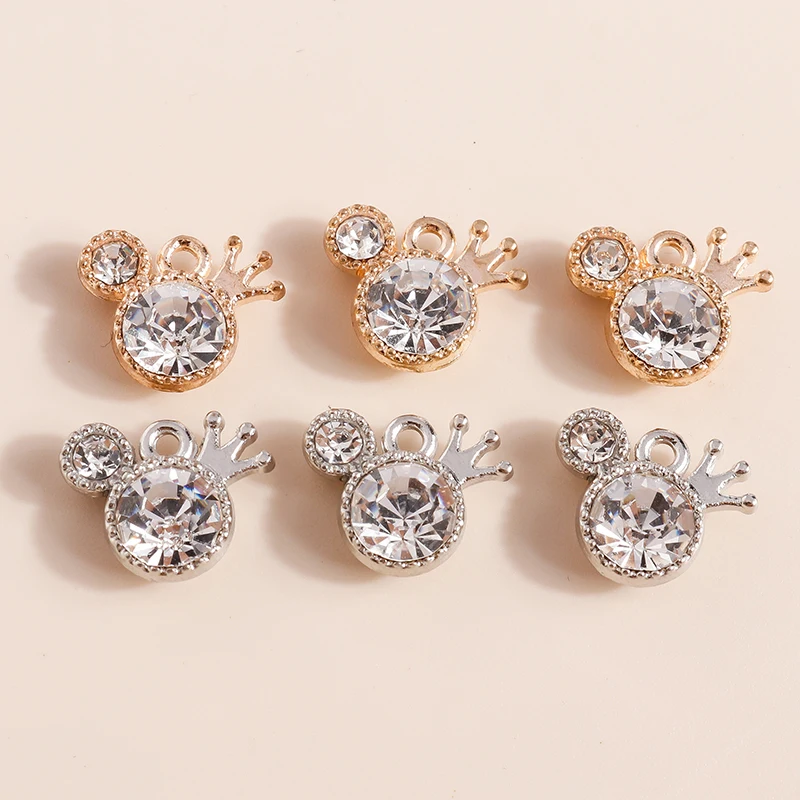 10pcs 11*14mm Crystal Mouse Charms for Bracelet Earrings Making Accessories Crown Mouse Charms Pendants Necklace Diy Jewelry
10pcs 11*14mm Crystal Mouse Charms for Bracelet Earrings Making Accessories Crown Mouse Charms Pendants Necklace Diy Jewelry