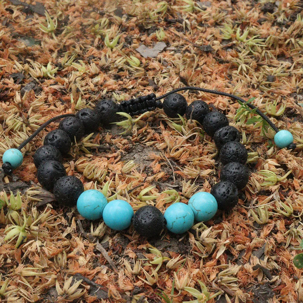 Lava Rock Stone Bracelets 8mm Natural Stone Beaded Bracelets Adjustable Wristband for Chakra Yoga Women Men Bracelets 
Lava Rock Stone Bracelets 8mm Natural Stone Beaded Bracelets Adjustable Wristband for Chakra Yoga Women Men Bracelets