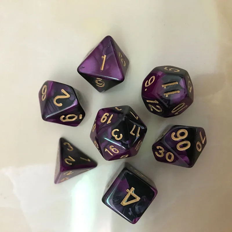 7pcs/set DND Dice Mixed Polyhedral Color Dice for RPG DND Board Games D&d Games Dice D4-D20 Board Game Accessories
7pcs/set DND Dice Mixed Polyhedral Color Dice for RPG DND Board Games D&d Games Dice D4-D20 Board Game Accessories