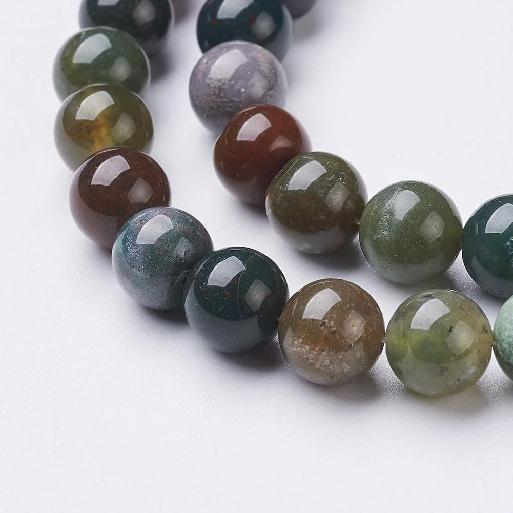 10Strands 8mm Natural Indian Agate Round Gemstone Beads For Necklaces Bracelets Jewelry Making DIY Accessories , Hole: 1mm
10Strands 8mm Natural Indian Agate Round Gemstone Beads For Necklaces Bracelets Jewelry Making DIY Accessories , Hole: 1mm