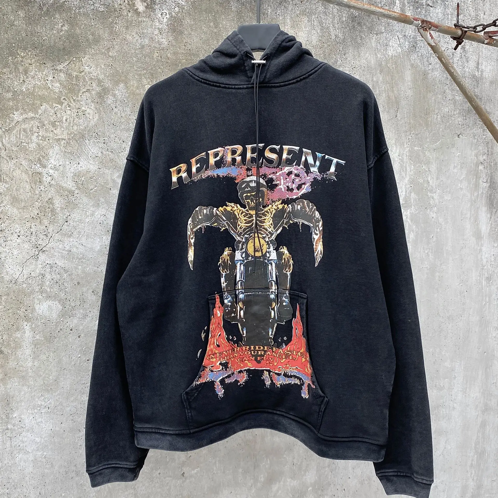 High Street Brand Represent Vintage Evil Spirit Motorcycle Print Oversized Hoodie Men's Hoodies Men's Clothing Y2k Woman Clothes
High Street Brand Represent Vintage Evil Spirit Motorcycle Print Oversized Hoodie Men's Hoodies Men's Clothing Y2k Woman Clothes