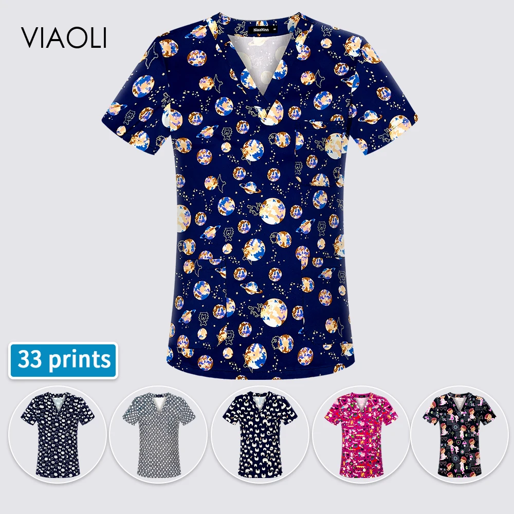 Женские скраб для престарелых рубашка топы свободного покроя с коротким рукавом на каждый день, Рабочая обувь; Обувь для медсестер форма мн... 
Женские скраб для престарелых рубашка топы свободного покроя с коротким рукавом на каждый день, Рабочая обувь; Обувь для медсестер форма мн...