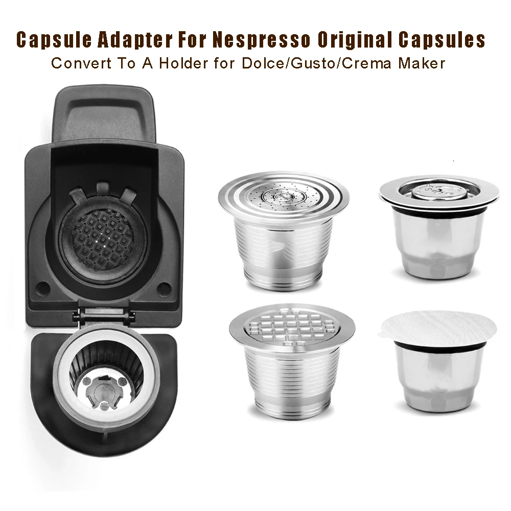 Capsule Adapter for Nespresso Original Coffee Capsule Convert Compatible With Dolce Gusto Crema Maker Coffee Transform Tool
Capsule Adapter for Nespresso Original Coffee Capsule Convert Compatible With Dolce Gusto Crema Maker Coffee Transform Tool