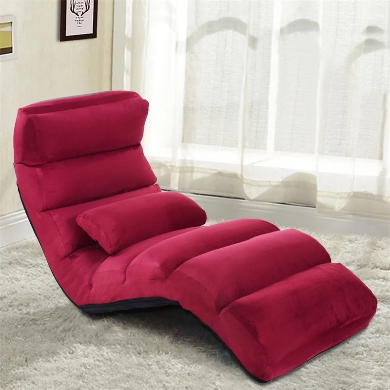 Фото Складной диван с подушкой и прочным стальным каркасом регулируемый в любом