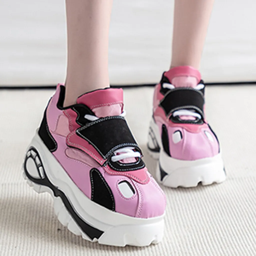 Women's Casual Shoes Color Matching Sports Platform High Heel Round Toe Authentic Fashionable Popular Womens Shoes Flats
Women's Casual Shoes Color Matching Sports Platform High Heel Round Toe Authentic Fashionable Popular Womens Shoes Flats