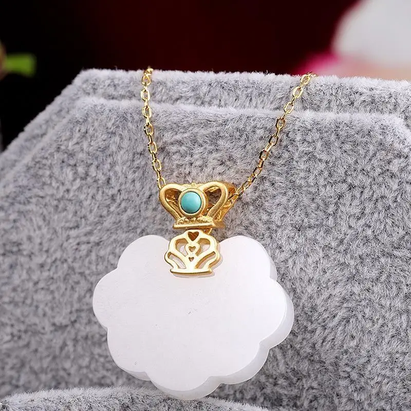 New silver natural retro auspicious cloud Pendant Necklace Chinese style retro national style light luxury charm women's jewelry 
New silver natural retro auspicious cloud Pendant Necklace Chinese style retro national style light luxury charm women's jewelry