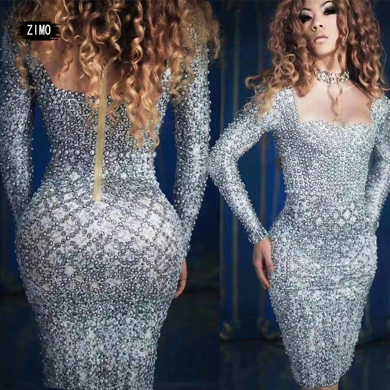 Sparkly Crystals Stretch Dress Women Evening Party Birthday nightclub Rhinestones Tassel Dress dance designer drag queen clothes
Sparkly Crystals Stretch Dress Women Evening Party Birthday nightclub Rhinestones Tassel Dress dance designer drag queen clothes