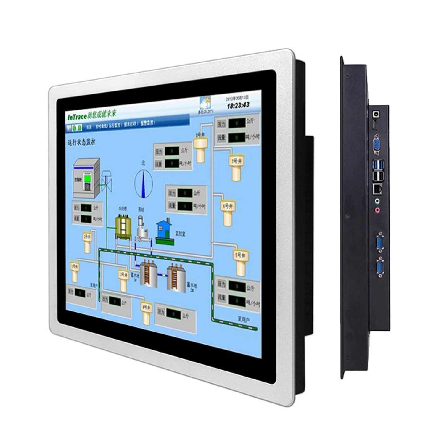 

12.1 inch Tablet PC capacitive touch screen embedded industrial touch all-in-one machine is suitable for advertising machines