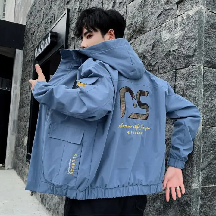 Куртка мужская осенне-зимняя, ветровка с капюшоном, несъемный капюшон, 2021
Куртка мужская осенне-зимняя, ветровка с капюшоном, несъемный капюшон, 2021