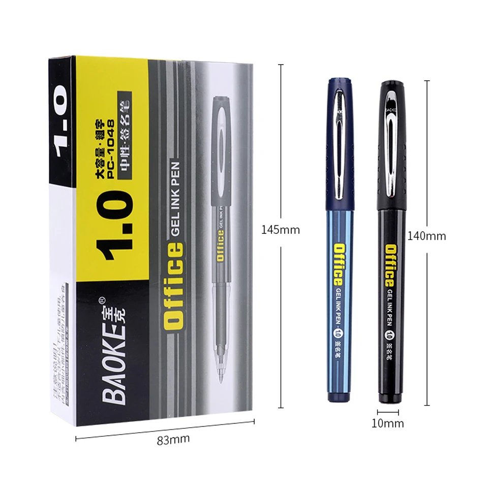 Gel Pen 1.0 mm Black/Blue Ink Refill Business Gel Ink Pens Office School Writing Supplies Promotional Gift Neutral pen
Gel Pen 1.0 mm Black/Blue Ink Refill Business Gel Ink Pens Office School Writing Supplies Promotional Gift Neutral pen