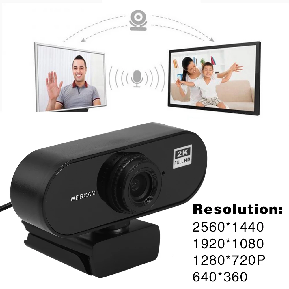 2K HD USB 2.0 Webcam Wired Computer Laptop Web Camera with Built-in Microphone USB Driver Free Web Camera for PC Computer
2K HD USB 2.0 Webcam Wired Computer Laptop Web Camera with Built-in Microphone USB Driver Free Web Camera for PC Computer