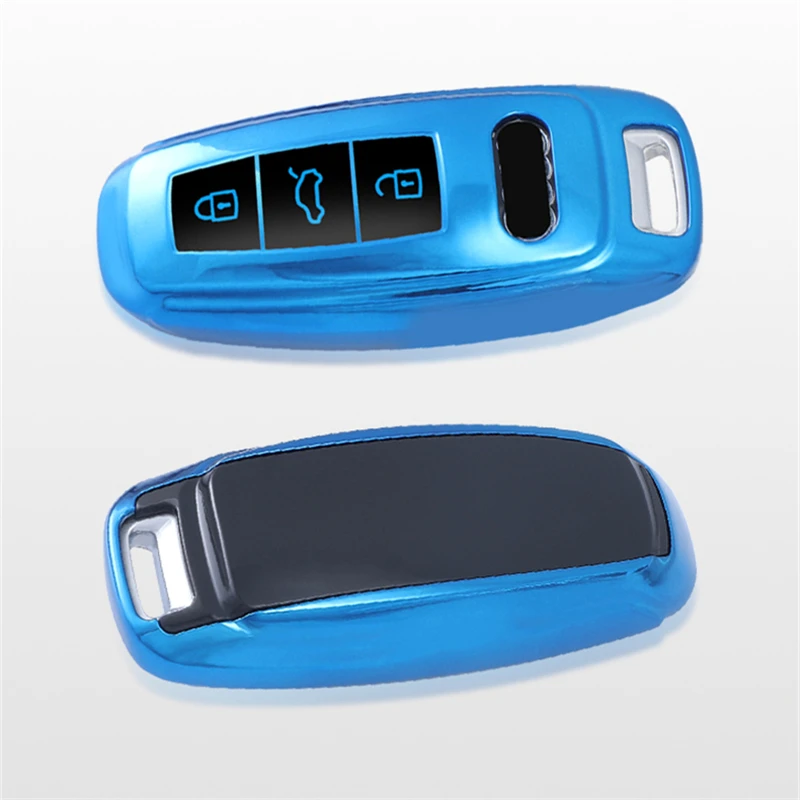 For Audi A6L A7 A8 C8 Q8 D5 2018 2019 Auto Protector Shell Accessories High quality New Soft TPU Full Cover Remote Car Key Case |