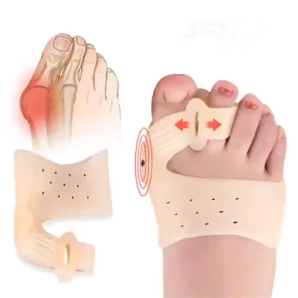 1 Pair Double Hole Toe Seperator Silicone Big Toe Bunion Corrector Hallux Valgus Straightener Toe Spreader Pain Relief Foot Care
1 Pair Double Hole Toe Seperator Silicone Big Toe Bunion Corrector Hallux Valgus Straightener Toe Spreader Pain Relief Foot Care