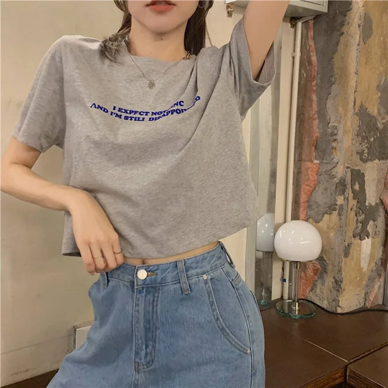 Women's Fashion Loose Short Top Sleeve Goth T-Shirts Haut Femme Camisetas De Mujer Urbano Kawaii Girl Y2k Vogue Cute Tshirt 
Women's Fashion Loose Short Top Sleeve Goth T-Shirts Haut Femme Camisetas De Mujer Urbano Kawaii Girl Y2k Vogue Cute Tshirt