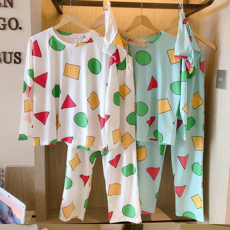 2021 New Short Sleeve Pajamas Set for Women Cotton Sleepwear 2Pcs Nightwear Cute Print Homewear Summer Lounge Pyjamas
2021 New Short Sleeve Pajamas Set for Women Cotton Sleepwear 2Pcs Nightwear Cute Print Homewear Summer Lounge Pyjamas