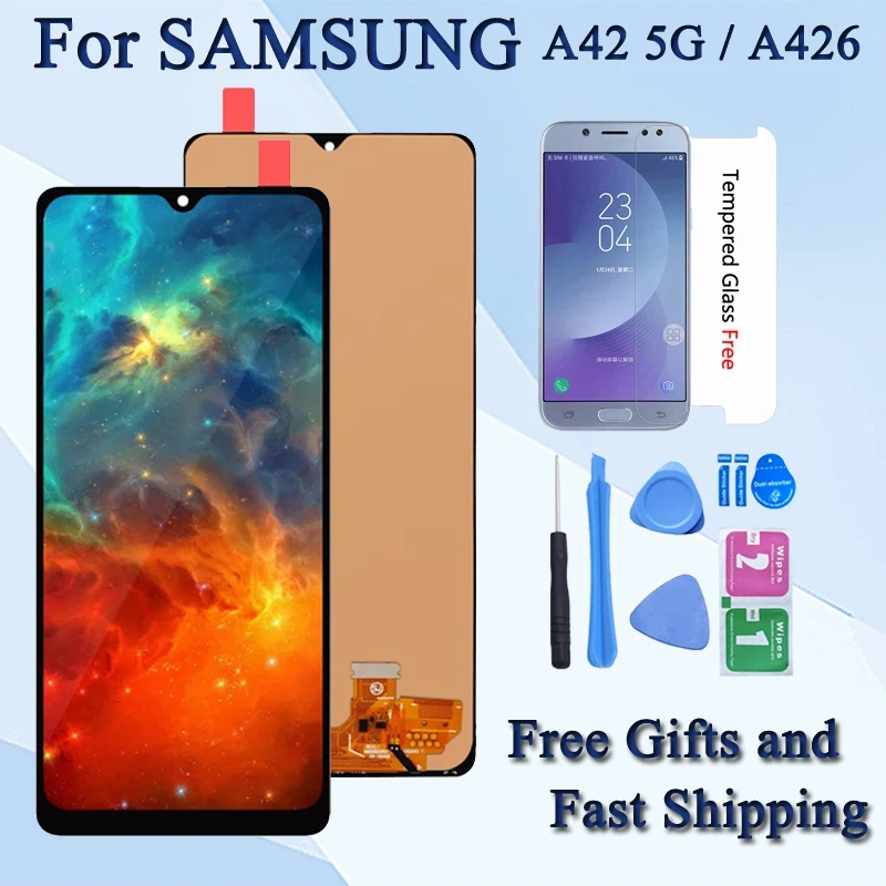 Screen For Samsung Galaxy A42 5G LCD with Touch Screen Digitizer Assembly Replacement For A426B Phone LCD Repairment Part
Screen For Samsung Galaxy A42 5G LCD with Touch Screen Digitizer Assembly Replacement For A426B Phone LCD Repairment Part