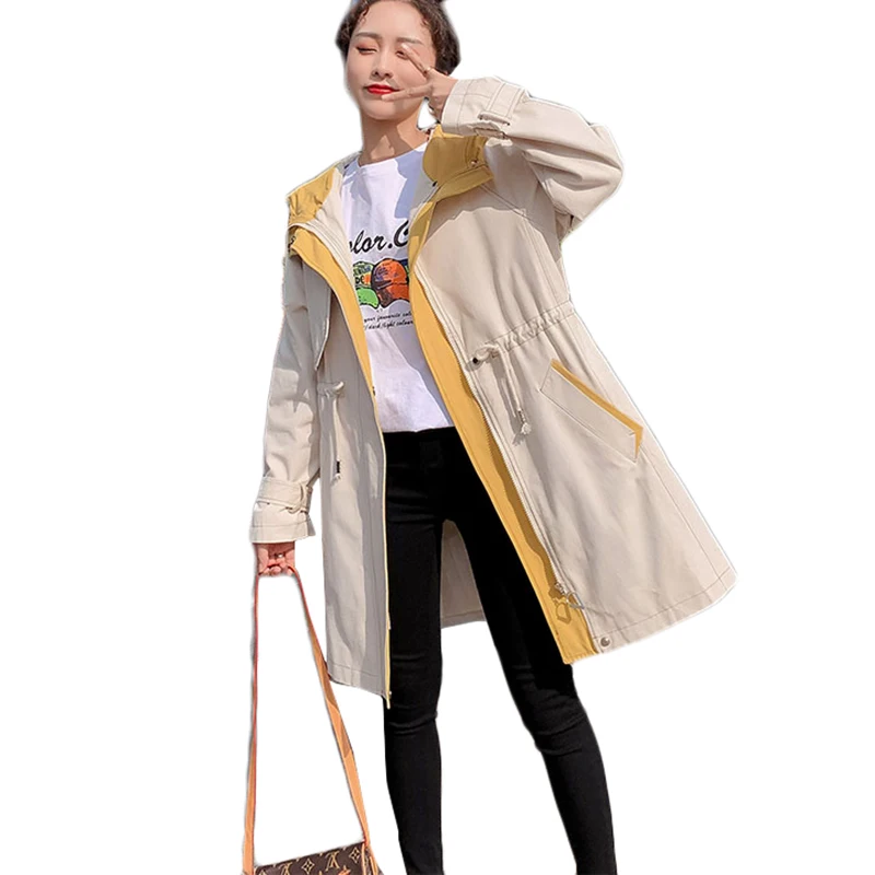 100kg Women's Casual Hooded Parkas 2021 New Extra-Large Women Windbreaker Spring Autumn Loose Long Trench Coat Quality Overcoat 
100kg Women's Casual Hooded Parkas 2021 New Extra-Large Women Windbreaker Spring Autumn Loose Long Trench Coat Quality Overcoat