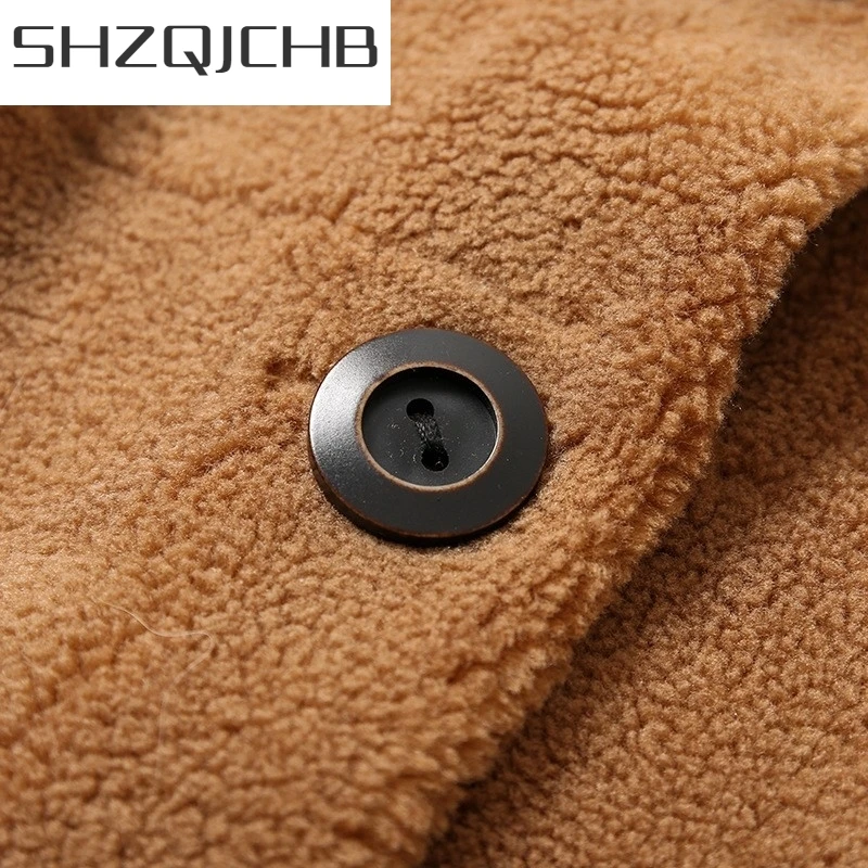 JCHB 2021 Autumn Winter Korean Real Wool Fur Coats Women Fashion Pocket Single Breasted Lamb Fur Short Jackets Ladies Warm Casua
JCHB 2021 Autumn Winter Korean Real Wool Fur Coats Women Fashion Pocket Single Breasted Lamb Fur Short Jackets Ladies Warm Casua