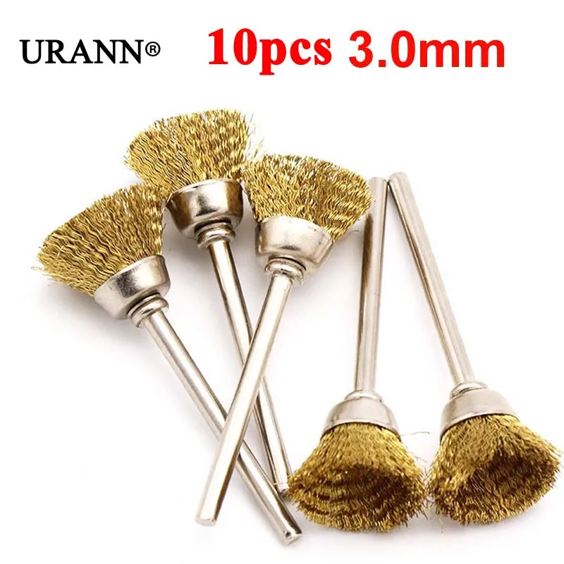 10Pcs/lot 3.0mm Handle Brass Brush Wire Wheel Brushes Die Grinder Rotary Electric Tool for Engraver Polish Wheel Derusting Tool
10Pcs/lot 3.0mm Handle Brass Brush Wire Wheel Brushes Die Grinder Rotary Electric Tool for Engraver Polish Wheel Derusting Tool