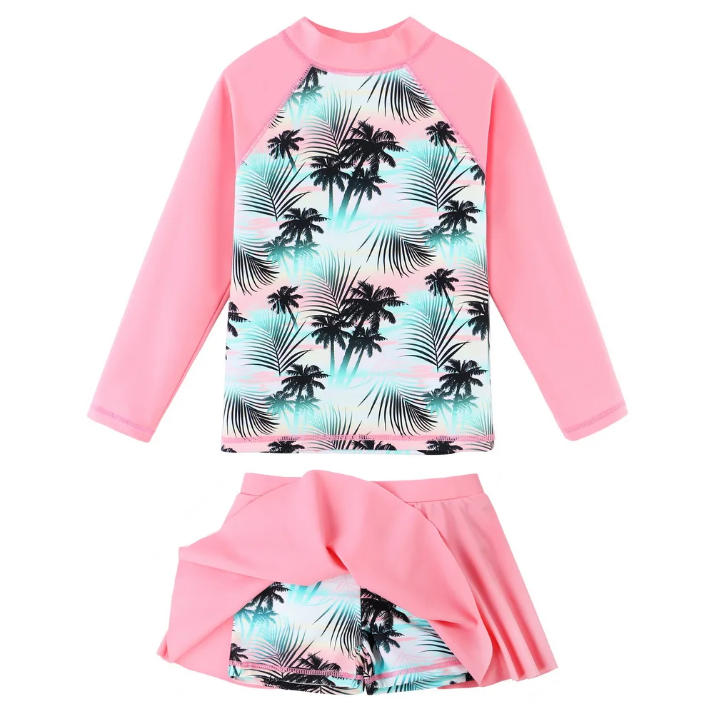 BAOHULU Girls Two Pieces Set Long Sleeve Rash Guards Swimsuits with Skirt UPF 50+ UV Protection Swimwear Sunblock Bathing Suit 
BAOHULU Girls Two Pieces Set Long Sleeve Rash Guards Swimsuits with Skirt UPF 50+ UV Protection Swimwear Sunblock Bathing Suit