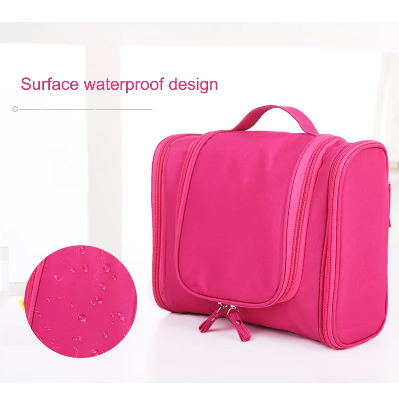 Women Cosmetic Bag Double Zipper Brush Organizer Toiletry Case Travel Makeup Bags With Hanging Hook ZG88
Women Cosmetic Bag Double Zipper Brush Organizer Toiletry Case Travel Makeup Bags With Hanging Hook ZG88
