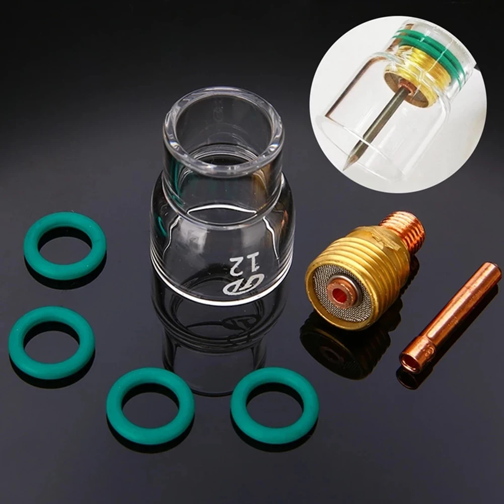 7Pcs Pyrex Glass Cup Kit Stubby Collets Body Gas Lens Tig Welding TorchFor WP-9/WP-20/WP-25 Kit Welding Accessories
7Pcs Pyrex Glass Cup Kit Stubby Collets Body Gas Lens Tig Welding TorchFor WP-9/WP-20/WP-25 Kit Welding Accessories