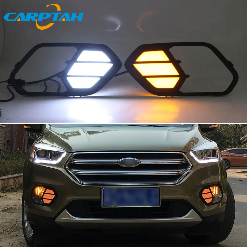 Светодиодный светильник дневного света для Ford eshiper Kuga 2016 2019 водонепроницаемый 12 В