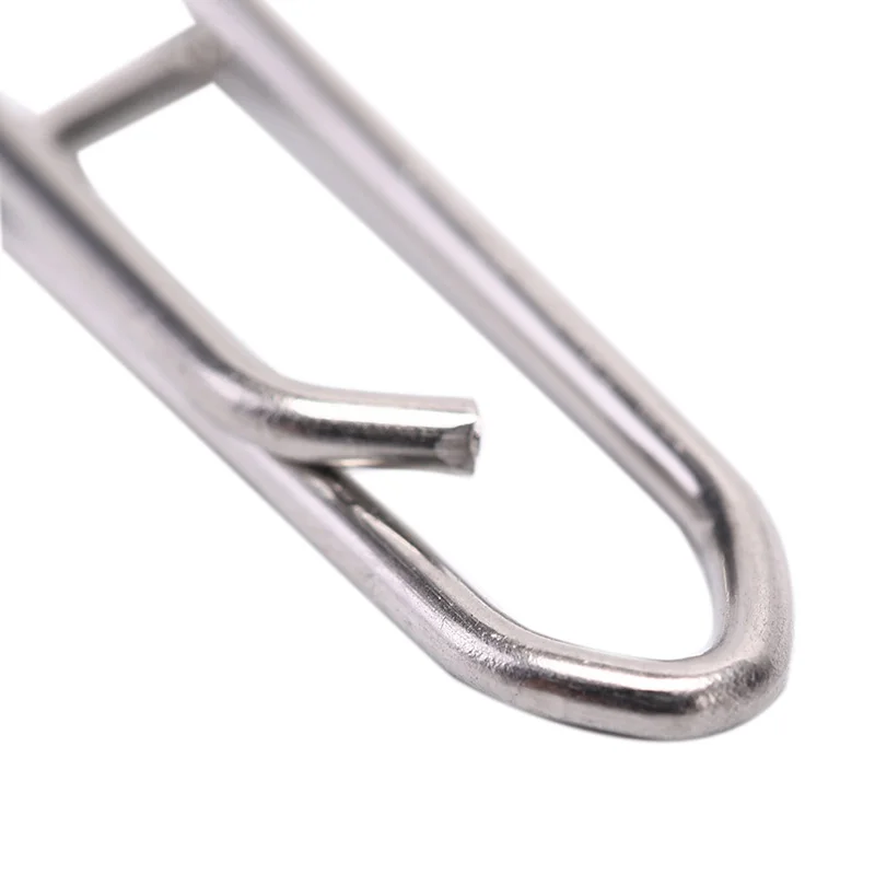 100Pcs Powerful Fishing Snap Stainless Steel Fishing Clip Interlock Fishing Tackle
100Pcs Powerful Fishing Snap Stainless Steel Fishing Clip Interlock Fishing Tackle