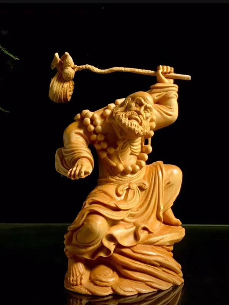 Wooden Bodhidharma figurine Solid wood carving Buddha statue Modern art sculpture Home decoration desktop figurines
Wooden Bodhidharma figurine Solid wood carving Buddha statue Modern art sculpture Home decoration desktop figurines