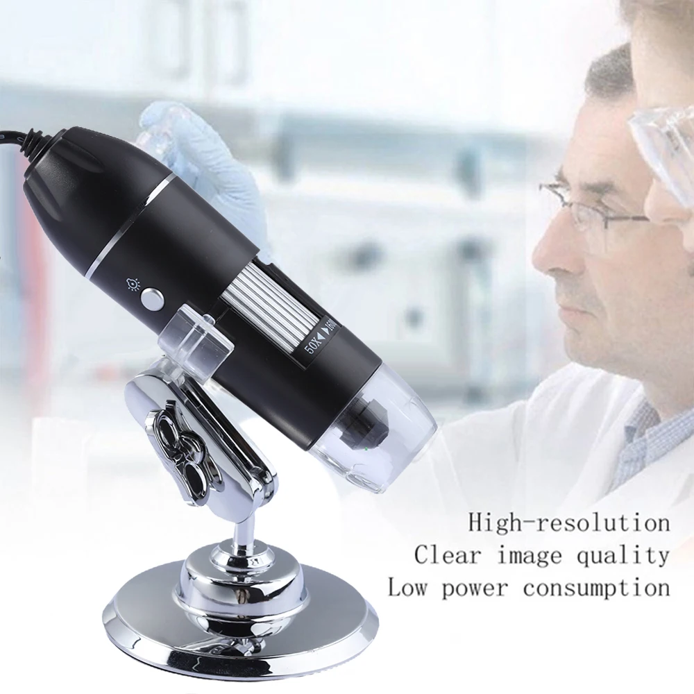 500X-1600X Adjustable 8 LED Digital Microscope Handheld Portable 3 In 1 USB Interface Magnifier Electronic HD Endoscope
500X-1600X Adjustable 8 LED Digital Microscope Handheld Portable 3 In 1 USB Interface Magnifier Electronic HD Endoscope