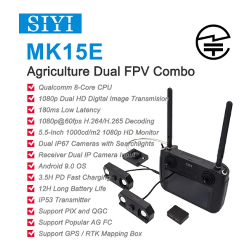 Мини-пульт дистанционного управления SIYI MK15, 15 км, 5,8 ГБ, Android 9,0, ОЗУ 2 Гб, ПЗУ 16 Гб
Мини-пульт дистанционного управления SIYI MK15, 15 км, 5,8 ГБ, Android 9,0, ОЗУ 2 Гб, ПЗУ 16 Гб