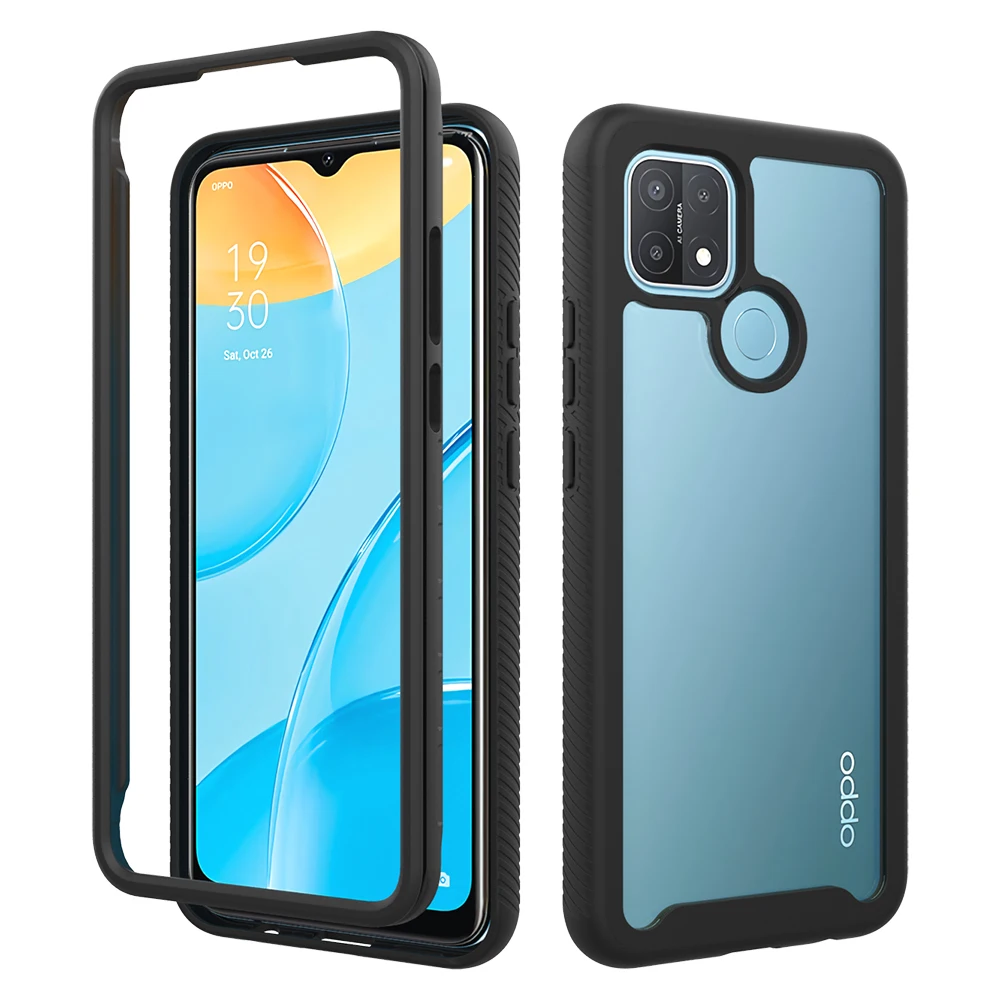 2 IN 1 Hybrid Rugged Armor Shockproof Case For OPPO A15 Soft TPU Frame Transparent Acrylic Hard PC Back Cover Coque Fundas
2 IN 1 Hybrid Rugged Armor Shockproof Case For OPPO A15 Soft TPU Frame Transparent Acrylic Hard PC Back Cover Coque Fundas