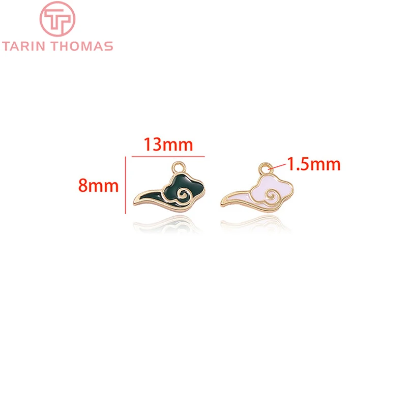 6PCS 8X13MM Hole 1.5MM 24K Gold Color Brass Dripping Oil Cloud Charm Pendants for DIY Jewelry Making Findings Accessories
6PCS 8X13MM Hole 1.5MM 24K Gold Color Brass Dripping Oil Cloud Charm Pendants for DIY Jewelry Making Findings Accessories