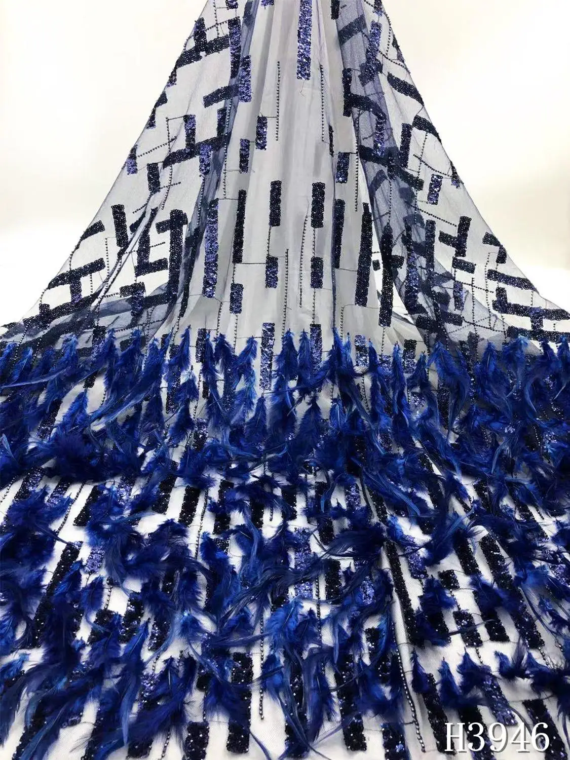 Lace Fabric High-end Sequins African Lace Fabric 2020 High Quality Lace Tulle Lace Fabric With Feathers For Nigerian Dress
Lace Fabric High-end Sequins African Lace Fabric 2020 High Quality Lace Tulle Lace Fabric With Feathers For Nigerian Dress