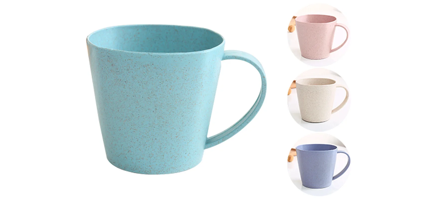 1 шт. Nordic Стиль Пластик Чай чашки Экологичные чашка из пшеничной соломы Кофе