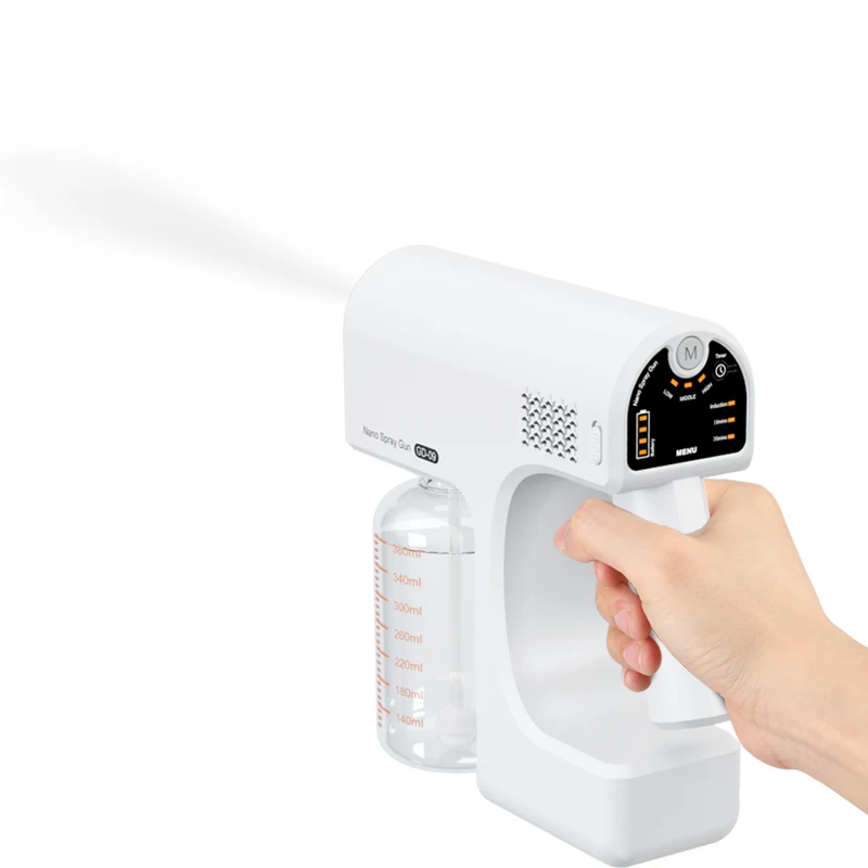 Wireless Disinfection Sprayer Human Body Induction Nano Atomizer Timing Spray Portable USB Rechargeable Blue Light Disinfector
Wireless Disinfection Sprayer Human Body Induction Nano Atomizer Timing Spray Portable USB Rechargeable Blue Light Disinfector