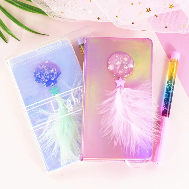 1 set Ins Gifts Kawaii Magic Feather Notebook /Colorful Sea Shell Girl's Secret Creative Diary Book With Colorful pen
1 set Ins Gifts Kawaii Magic Feather Notebook /Colorful Sea Shell Girl's Secret Creative Diary Book With Colorful pen