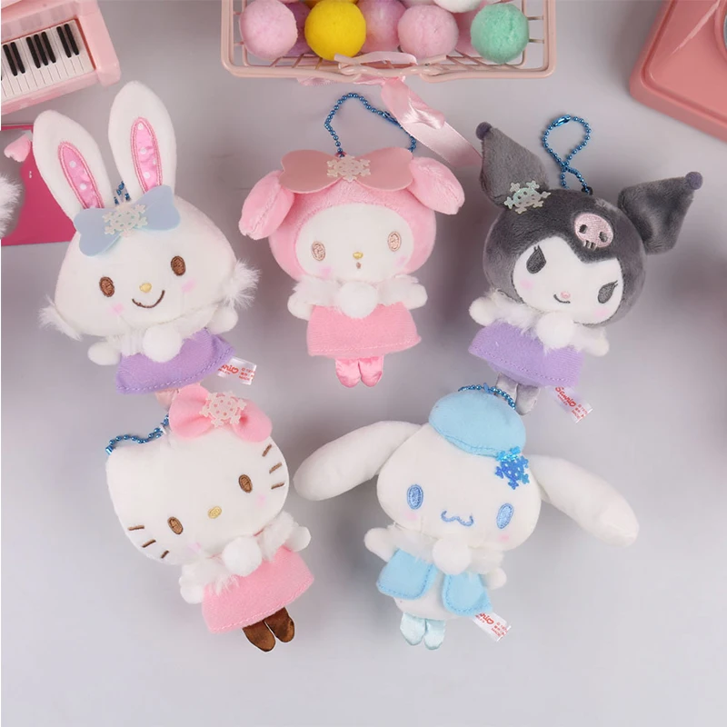 5 Styles 12Cm Cute Cartoon Kawaii Kuromi My Melody Kitty Cinnamoroll Plush Doll Toy Hanger Keychain Children's Toys Girl Gifts
5 Styles 12Cm Cute Cartoon Kawaii Kuromi My Melody Kitty Cinnamoroll Plush Doll Toy Hanger Keychain Children's Toys Girl Gifts