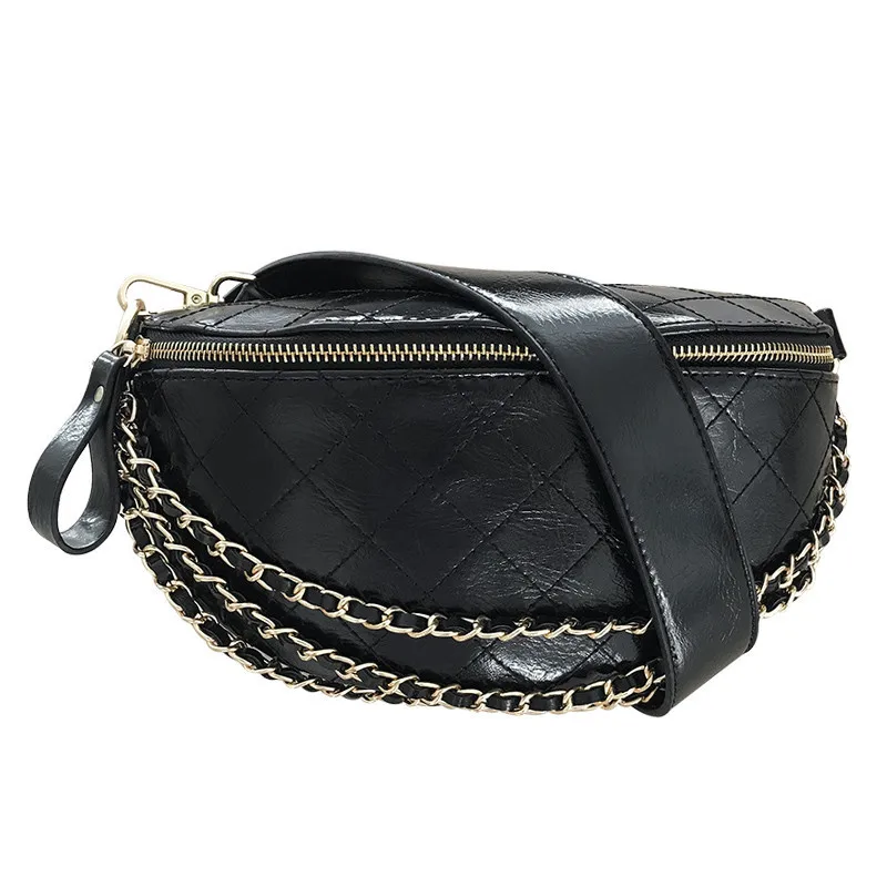 Casual Women Chest Bag Diamond Pattern Chain Sling Bags Quality PU Leather Chain Small Messenger Shoulder Bag Lady Purses
Casual Women Chest Bag Diamond Pattern Chain Sling Bags Quality PU Leather Chain Small Messenger Shoulder Bag Lady Purses